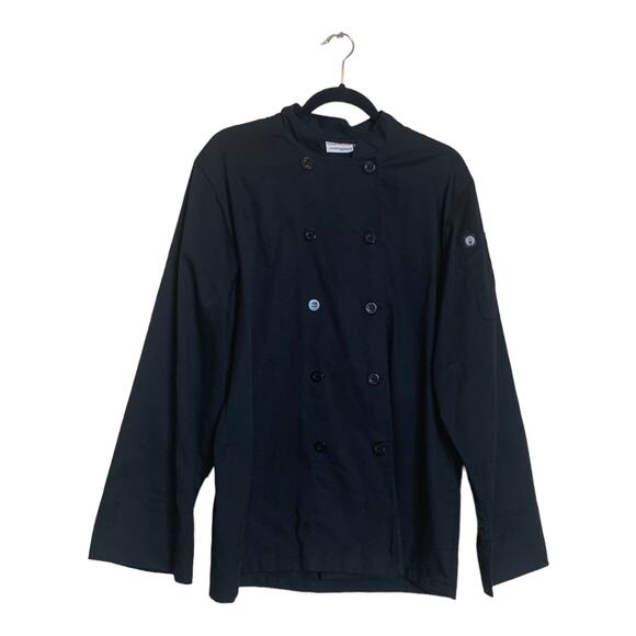 Chef Works Unisex Chef Black Jacket Size M - Picture 9 of 9